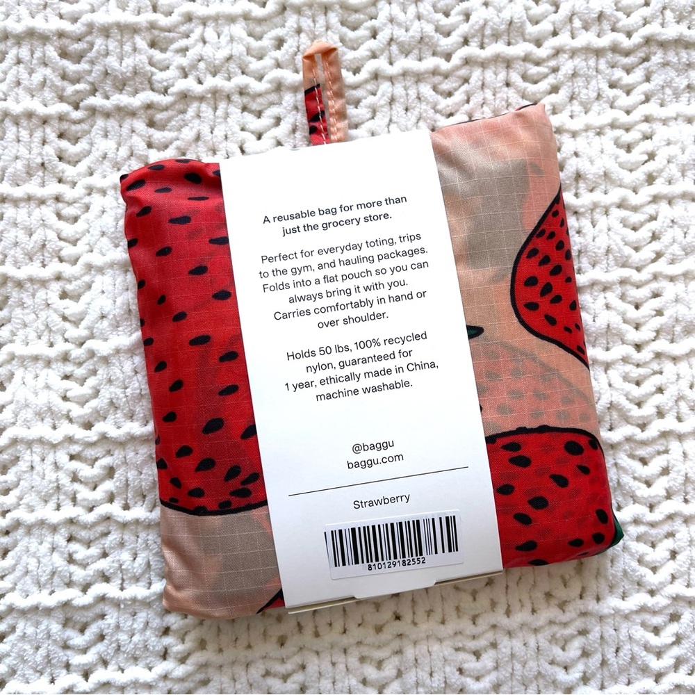 BAGGU Standard Strawberry Bag (NWT) - Picture 2 of 5